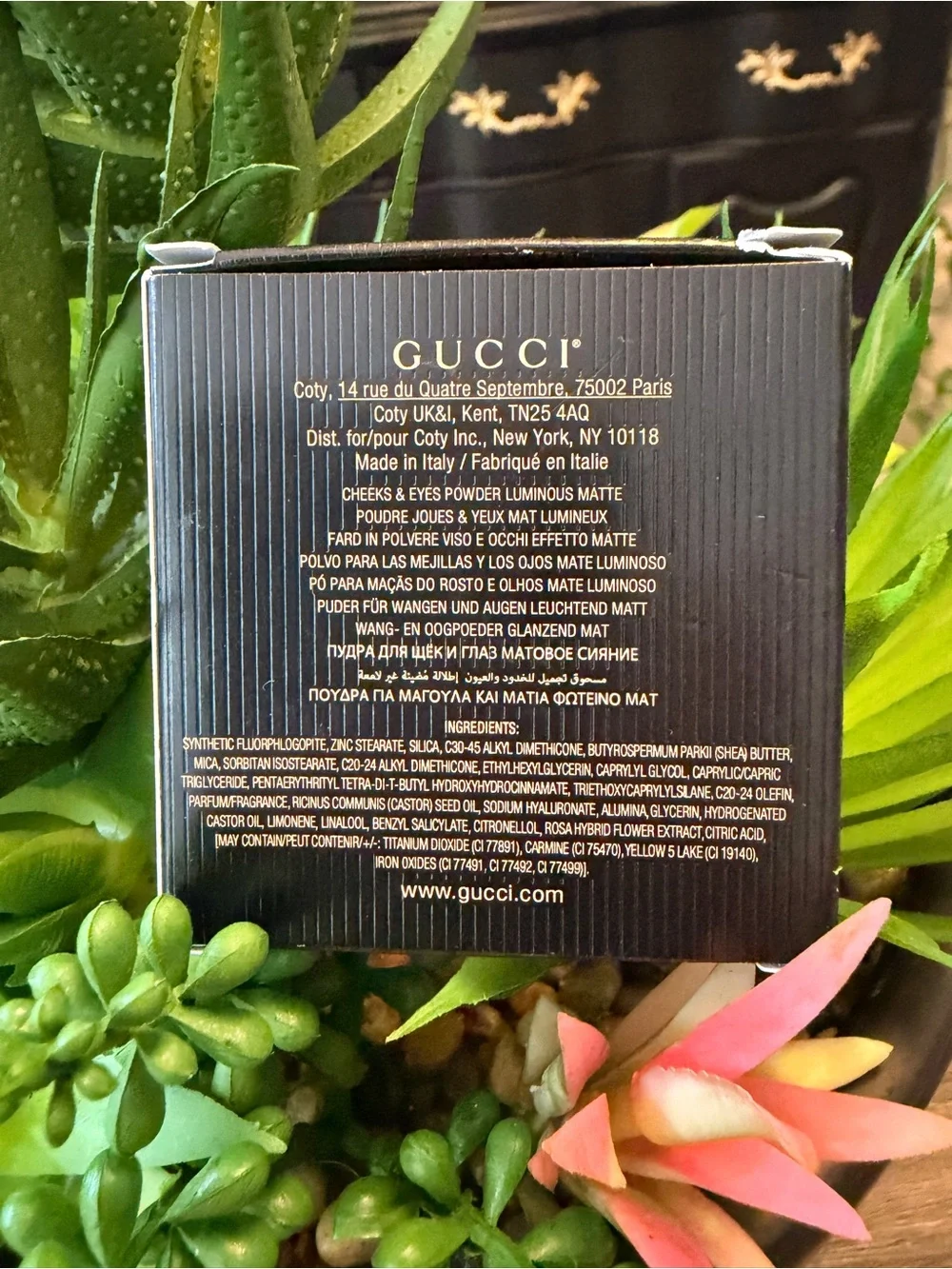 GUCCI BLUSH DE BEAUTÉ CHEEKS & EYES POWDER LUMINOUS MATTE- Silky Rose/01 - NIB